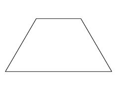 a line drawing of a triangle that is not in the shape of a rectangle