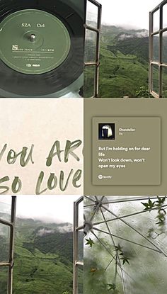 an album cover with the words you are so love written on it