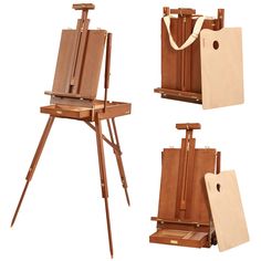 PRICES MAY VARY. [Upgraded French Easel] No assembly required. The upgraded French easel has a level instrument, scale legs, and 11.5"x14" wooden palette. Every time you use it, you can precisely quickly adjust the easel to a suitable height and keep the easel level. What an intimate design! Paint at your french easel sitting or standing, it can tilt forward for pastel work and lie completely flat for watercolor work. Accepts canvases up to 34" high. [Premium & Sturdy] Made of Solid German Beech wood, the surface is smooth and flat. Comfort leather handle, brass plated hardware, linen shoulder strap, and a variety of high-quality accessories provide security for outdoor sketching. The metal rod on the upper slider and tray helps fix the canvas when painting. Non-slip rubber feet increase b French Easel, Outdoor Sketching, Painting Easel, Floor Easel, Sketch Box, Floor Painting, Tabletop Easel, Easel Painting, Artist Easel