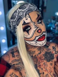 Gangsta Clown Makeup, Crazy Halloween Makeup, Chicano Clown, Clown Makeup Tutorial, Creepy Clown Makeup