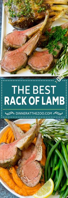 the best rack of lamb with carrots and green beans