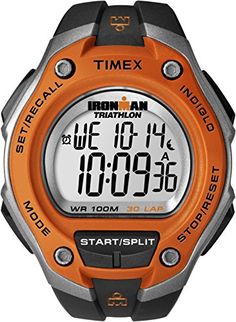 Timex Men's T5K529 Ironman Classic 30 Oversized Black/Ora... https://www.amazon.com/dp/B004VRD19A/ref=cm_sw_r_pi_dp_U_x_de6tBbR7MPQ21 Timex Ironman, Orange Watches, Timex Indiglo, Mens Digital Watches, Running Watch, Ironman Triathlon, Amazing Watches, Sports Watch