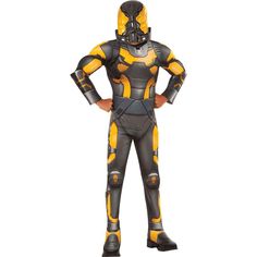 Boys Deluxe Yellowjacket Costume Antman Costume, Ant Man Film, Indian Halloween Costumes, Ant Man Suit, Ant Man Marvel, Ant Man Movie, Gwen Cosplay, Villain Dresses, Spider Gwen Cosplay