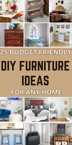 25 budget friendly diy furniture ideas for any home