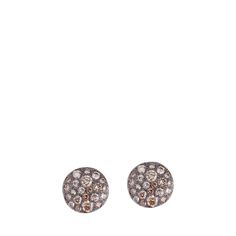 Pomellato earrings Polished 18-karat solid rose gold Brown diamond pavé; total carat weight: 0.50 For pierced ears Made in Italy Pomellato Earrings, Brown Diamonds, Rose Gold Brown, Brown Diamond, Pierced Ears, 18k Rose Gold, Pave Diamonds, Ear Piercings, Solid Gold