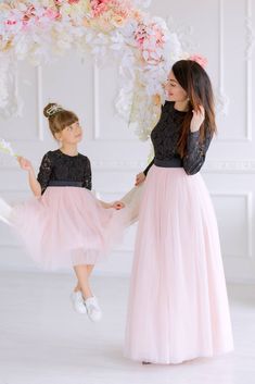 Mother Daughter Matching Dress, Blush Black Dress, Mommy and Me Outfit, Toddler Formal Gown, Photoshoot Dress, Birthday Party Dress Mom Daughter Matching Dresses Mommy And Me, Mother Daughter Dresses Matching Gown, Twinning Outfits Mother Daughters, Mother Daughter Dresses Matching Birthday, Mummy And Daughter Same Dress, Mommy Daughter Dresses For Birthday, Formal Gown Photoshoot, Frocks Designs For Women, Matching Dresses For Mother And Daughter