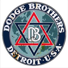 the logo for lodge brothers detroit usa, with an earth globe in the center and letters below it