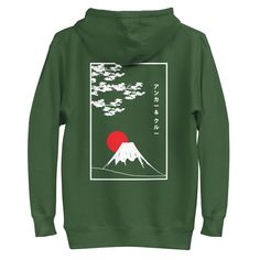 The Mount Fuji Landmark Cotton Blend Hoodie was designed in-house and is manufactured-to-order on demand in our best effort to overcome the two biggest contributors to waste in fashion: overproduction and guesswork. High-quality, super-soft and eco-consciously made Coloured Mount Fuji sunset motif and translated logo text on front and back Outer material comprised of 100% cotton Inner material comprised of blended 65% ring-spun cotton, 35% polyester 290gsm medium-heavy cotton Modern fit style wi Stocking Fillers For Him, Knit Loungewear, Stocking Fillers For Her, Logo Text, Mount Fuji, Fit Style, Badger, Modern Fit, In Fashion