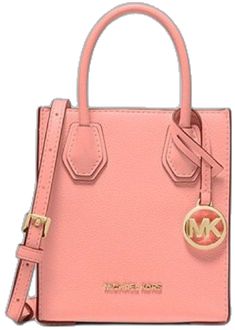 Pink Luxury Mobile Phone Bag, Small Elegant Pink Bag, Small Pink Elegant Bag, Small Pink Shoulder Bag, Modern Pink Bag With Mobile Phone Holder, Modern Pink Michael Kors Bag, Designer Pink Shoulder Bag With Mobile Phone Pocket, Small Bag With Detachable Strap, Michael Kors Pink Crossbody Bag