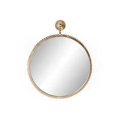 Cast aluminum feels “carved” and is finished in aged gold to artfully frame a round mirror. Perfectly sized for bathroom or living room spaces. Overall Dimensions: 31.00"w x 4.50"d x 37.50"h Item Number: ICAM-16 Collection: Camden Colors: Aged Gold, Mirror Materials: Aluminum, Mirror Weight: 24.8 lb Volume: 6.36 cu ft Niche Decor, Large Round Mirror, Living Room Spaces, Four Hands, Large Mirror, Round Mirror, Cast Aluminum, Gold Mirror, Lighting Sale