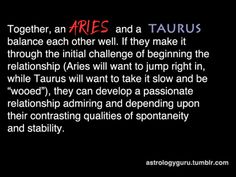 an image with the words aries and taurus written in red on black background