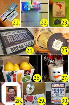 the collage shows many different items that have been made to look like lemonade