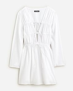 Dresses Sleeves, To Buy List, What A Girl Wants, Jcrew Collection, Tie Front Dress, Summer Suits, Buy List, White Dress Summer, Linen Shop