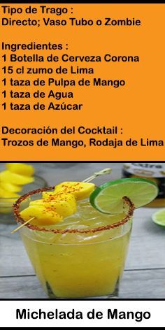 a menu for a mexican restaurant with drinks in it