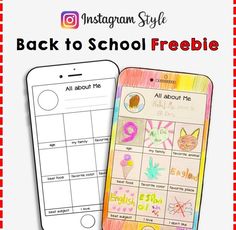 an instagram style back to school freebie