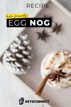 Ready for some homemade keto eggnog? Our healthy keto eggnog recipe is one of the best out there. It’s creamy, sweet, and perfect to pair with dark rum or brandy for a traditional holiday flavor. The perfect low carb eggnog for the Christmas holidays. Save this pin to make this easy keto eggnog. Keto Eggnog, Keto Dishes, The Ultimate Keto Meal Plan, Ultimate Keto Meal Plan, Ketogenic Diet Food List, Keto Diet Snacks, Keto Christmas, Christmas Recipes Appetizers