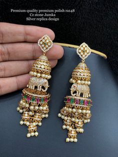 Bridal Jhumka, Jhumka Set, Indian Jhumka, Palm Mehndi Design, Wedding Jewellery Designs, Couple Ring Design, Bridal Jewels, Western Party, Dangle Earrings Wedding