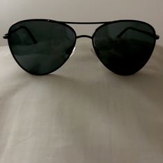 Nwot Black Aviator Polarized Sun Glasses. Smoke Free/ Pet Free Casual Black Aviator Sunglasses For Everyday, Everyday Black Aviator Sunglasses With Anti-reflective Coating, Everyday Black Anti-reflective Aviator Sunglasses, Black Aviator Sunglasses For The Beach, Black Aviator Sunglasses For Beach, Purple Squirrel, Itzy Ritzy, Kelly Osbourne, Blue Scrubs