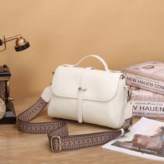 Women's Leather Crossbody Bag woyaza Beige Satchel Camera Bag With Adjustable Strap, Beige Crossbody Camera Bag With Detachable Strap, Beige Crossbody Camera Bag For Daily Use, Beige Camera Bag With Adjustable Strap For Daily Use, Daily Use Beige Camera Bag With Adjustable Strap, Classic Beige Shoulder Bag With Mobile Phone Holder, Versatile Leather Box Bag With Adjustable Handle, Beige Camera Bag With Detachable Strap, Elegant Soft Leather Shoulder Camera Bag