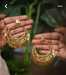 Gold Jewels Design, Bridal Jewelry Collection, Indian Jewelry Sets, Antique Earrings, Ear Jewelry, Indian Jewelry, Bridal Jewelry, Jewelry Sets, Gold Jewelry