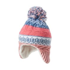 The Grand Sierra� Knit Pom-Pom Winter Hat for Toddlers has great warmth and classic design for a cold-weather favorite. This Grand Sierra toddlers' winter hat combines beanie-style knit fabric and extended ears for better, safer coverage of little faces. The top pom adds fun flair, and the sherpa lining gives a soft, smooth fit with extra heat retention. Machine wash. Imported. Manufacturer style #: 97430.  Knit fabric with classic softness and durability;   Extended ear flaps;   Sherpa lining; Winter Hats For Kids, Vampire Oc, Hats For Kids, Beanie Style, Club Card, Kids Hats, Sherpa Lined, Winter Hat, Good Brands