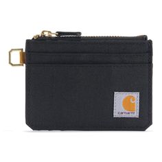 PRICES MAY VARY. Carhartt Women's Nylon Duck Zippered Card Keeper Wallet. Card keeper wallet that you can attach to a lanyard Pack light. You can throw this Carhartt card keeper onto a lanyard or hold it in your pocket like a wallet. It has just enough space for cards and cash with a zippered pocket that comes in handy for coins (lanyard not included) CORDURA 500-denier nylon with Rain Defender durable water repellent stands up to jobsite wear and tear as easily as it shrugs off a spilled drink Lanyard Wallet Zipper Pouch, Carhartt Wip Essentials Bag Black, Pocket Size Wallet, Carhartt Pouch Bag, Carhartt Pouch, Wallet Vans, Card Keeper, Leather Front Pocket Wallet, Rugged Leather