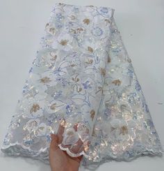 MORE FABRIC https://www.etsy.com/shop/Kerylace ❀ Product Type: Lace ❀ Technics: Embroidered ❀ Material: Polyester / Voile ❀ Feature: Water Soluble, Eco-Friendly ❀ Width:51-52 inches ❀ Length: 5 Yards (1 Yards=0.914 Meter) ❀ Occasion: Wedding/Party/Birthday etc ❀ USES: Clothing, Dresses,Formalwear, Coats, Skirts, Drapery N o t e ❀ If you choose expedited shipping, the phone number is vital for shipping. To leave the phone number when placing order. Thanks. (1)Influencing factors of color: light, Fitted Organza Sequin Fabric For Wedding, Fitted White Embroidered Fabric For Banquets, Fitted White Embroidered Fabric For Banquet, White Organza Sequin Fabric For Wedding, White Sequin Organza Fabric For Wedding, Embroidered Material, Embroidery Tulle, Tulle Embroidery, Nigerian Lace