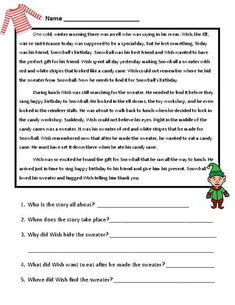 Cute Story, Month Of December, Story Elements, An Elf, Cute Stories, English Language Arts, Red And White Stripes, The Elf, 1st Grade