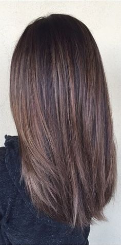 Cool tone dark brunette Dark Brunette Balayage, Balayage Straight, Hair Color Images, Hair Layers, Layers Medium, Brunette Balayage, Brunette Balayage Hair, Long Brown Hair