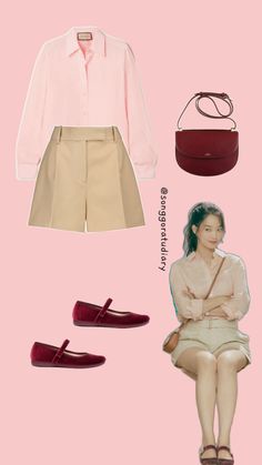 Yoon Hye Jin Shin Min A Hometown Cha Cha Cha KDrama Inspired Casual Pink OOTD Shin Min Ah Hometown Cha Cha Cha, Hometown Cha Cha Cha Outfit, Hometown Chachacha Outfit, Kdrama Inspired Outfits, Kdrama Clothes, Kdrama Characters, Hometown Cha Cha, Pink Ootd