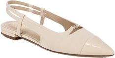 Elegant Beige Flat Slingback Pumps, Classic Cream Slingback Pumps For Spring, Designer Beige Slingback Pumps For Spring, Fashion Flats, Signature Logo, Sam Edelman, Womens Flats, Nordstrom