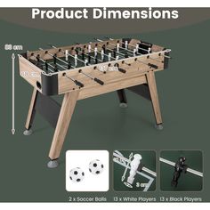 an image of a foosball table with instructions