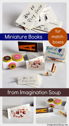 the instructions for how to make miniature books