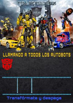 an advertisement for the game transformers