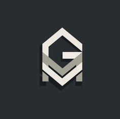 the letter g is made up of two overlapping shapes, and it appears to be in grey