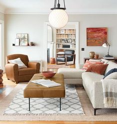 the living room is clean and ready for guests to use it as a focal point