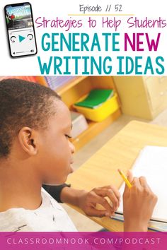 Do you often hear your students say, “I don’t know what to write” then listen to this new podcast all about strategies to help upper elementary students generate new writing ideas.  Never be guilty of spoon feeding your students ideas on what to write about with these helpful tips.  By giving students the freedom to generate their own idea and cultivate their creativity, they will fall in love with writing.  Learn how to achieve this in your 3rd, 4th, or 5th grade classroom by listening today! 5th Grade Writing Prompts, Fifth Grade Writing, Thanksgiving Writing Prompts, Spoon Feeding, Fourth Grade Writing, 5th Grade Writing, Third Grade Writing, Writing Lesson Plans