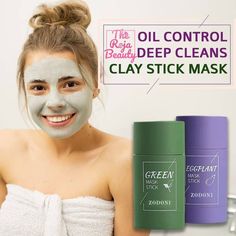 Cleansing Mud Stick Mask What Is Green Tea, Green Mask Stick, Green Tea Cleanse, Eggplant Plant, Green Tea Oil, Acne Clearing, Cosmetic Ingredients, Green Mask, Green Tea Mask