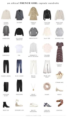 Paris Spring Fashion 2023, Tomboy Wardrobe, French Girl Wardrobe, Chic Capsule Wardrobe, Spring Paris, French Capsule Wardrobe, Style Capsule, Parisian Outfits, French Wardrobe