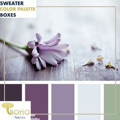 Dusty Purple Bliss Sweater/FT Knit Palette Bundle - Boho Fabrics Deco Violet, Color Palette Ideas, Wall Living Room, Palette Ideas, Color Palate, Design Seeds, Color Balance, Living Room Bathroom, Color Stories