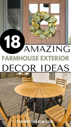 Looking for the best farmhouse exterior ideas? Look no further! This post shows you 18+ farmhouse exterior ideas, farmhouse exterior design, farmhouse exterior decor, farmhouse exterior design ideas, farmhouse exterior lighting, farmhouse exterior flowers, farmhouse exterior color palette, and more! Porch Table