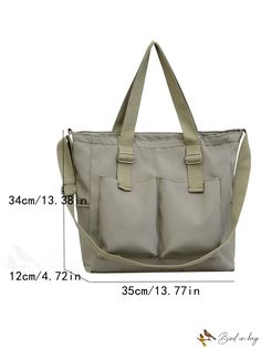 BirdinBag - Premium Nylon Crossbody Bag - Womens Spacious Shoulder Bag with Front Zipper Pocket Nylon Crossbody Bag, Adjustable Bag, Handle Bag, Army Green, Front Zipper, Top Handle, Zipper Pocket, Crossbody Bag, Top Handle Bag