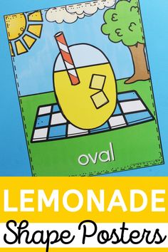 a lemonade shape poster with the words lemonade on it and an image of a tree