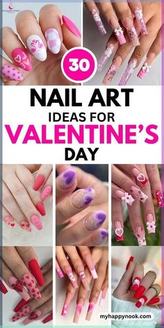 Valentine Nail Art, Nail Designs Valentines