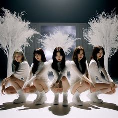 5 Member Kpop Group, 5 Member Girl Group, Fake Kpop Group, Kpop Group Names, Concept Album, Preformance Outfits, Kpop Group, Evening Dresses Short, Album Cover Design