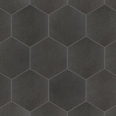 a dark grey hexagonal tile pattern