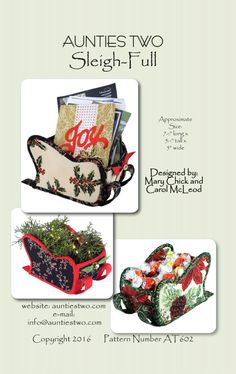 an advertisement for a christmas gift bag with images of items in it and the words,