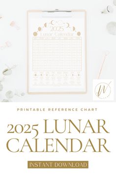 the printable planner calendar with gold foil lettering