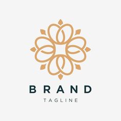 the logo for brand tagline, which is designed to look like an abstract flower