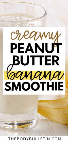 A creamy peanut butter banana smoothie in a glass, topped with banana slices and a sprinkle of oats, showcasing a healthy breakfast smoothie recipe packed with protein and easy to make for a nutritious start. Banana Smoothie Recipe Healthy, Peanut Butter Banana Smoothie Recipe, Peanut Butter Smoothie, Protein Smoothie Recipes, Banana Protein, Creamy Smoothies